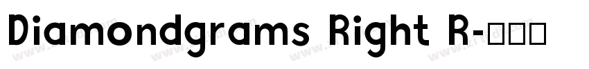 Diamondgrams Right R字体转换